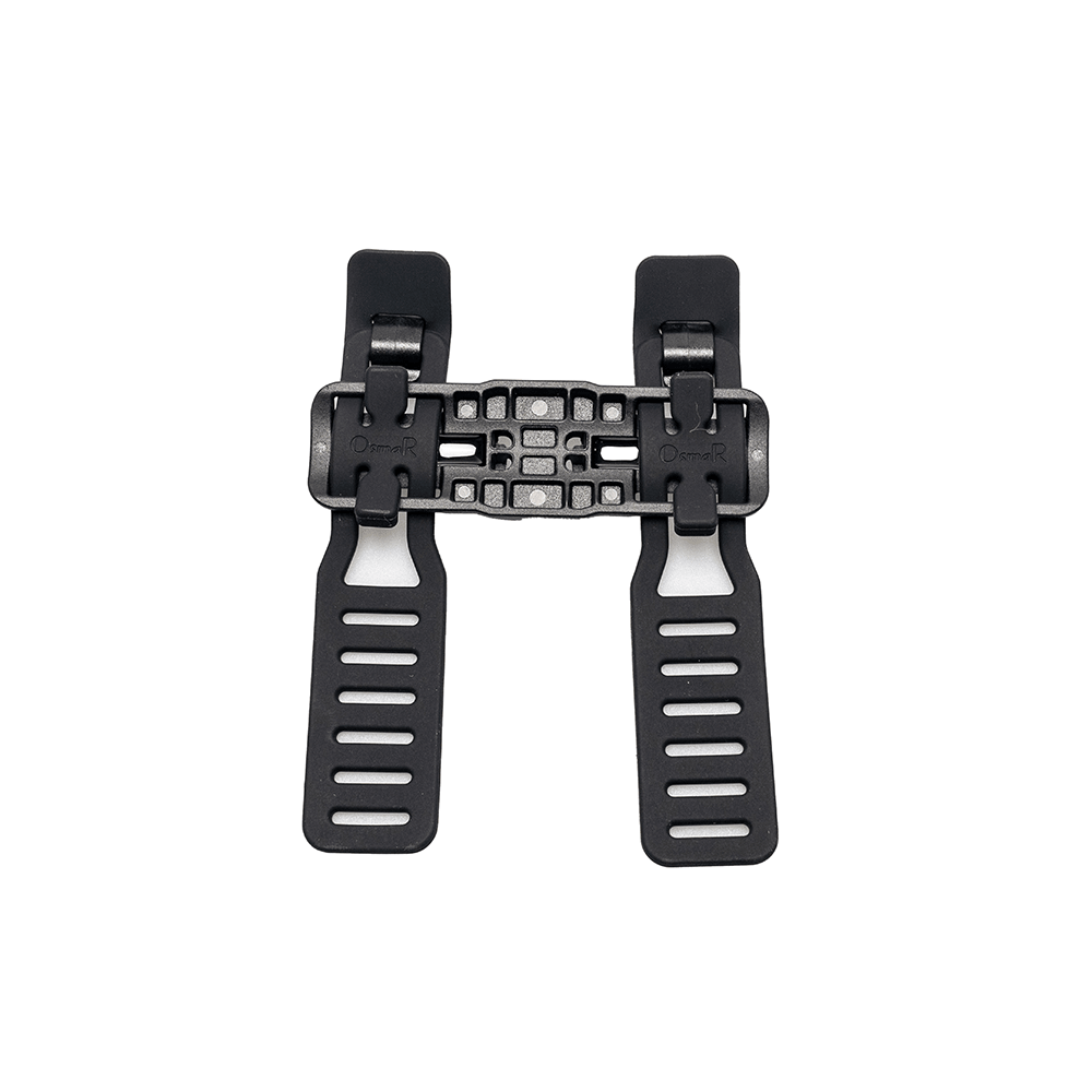 Complete accessory kit for the ADO AQS Magnetic Quick Attach system, featuring adjustable straps, multiple base plates, T-bracket, and all necessary mounting screws.
