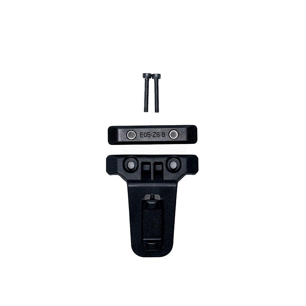 Complete accessory kit for the ADO AQS Magnetic Quick Attach system, featuring adjustable straps, multiple base plates, T-bracket, and all necessary mounting screws.