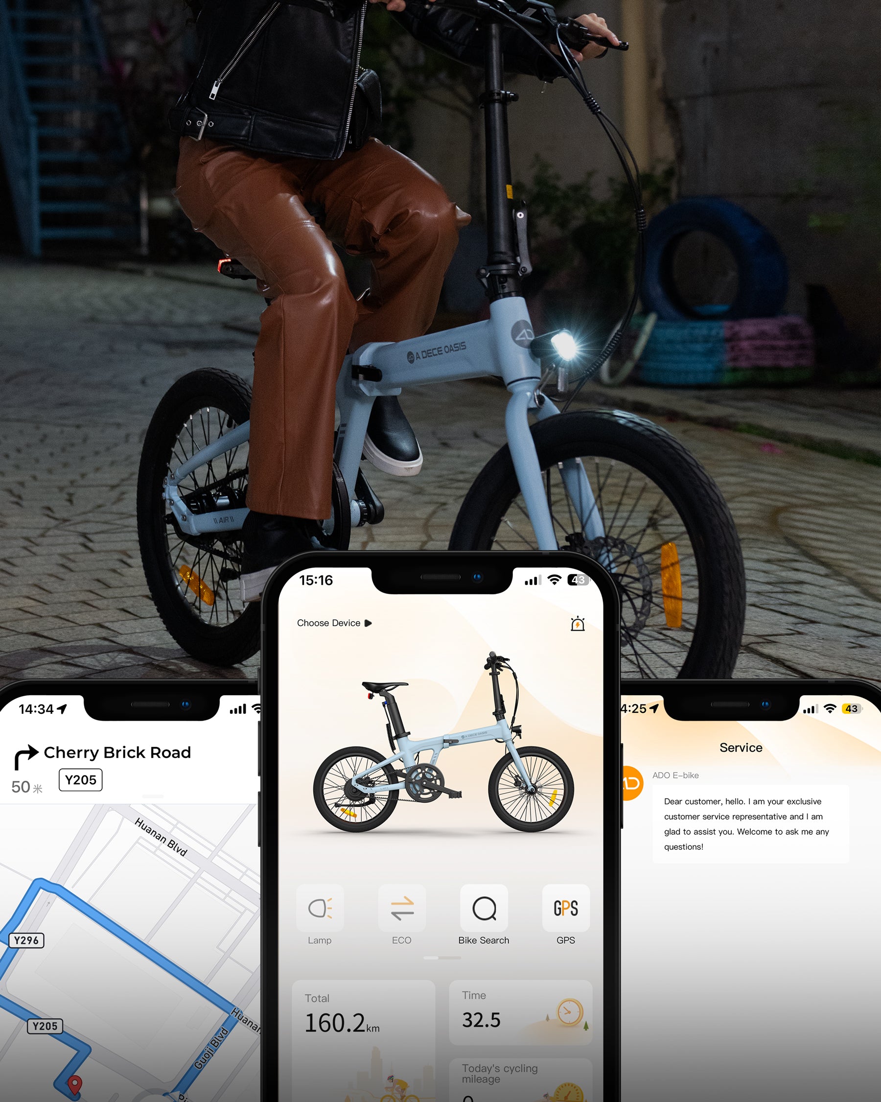 ado a20f e-bike klapprad ADO Air 20 | Faltbares Elektrofahrrad