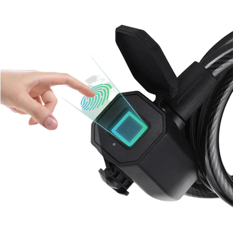 Smart fingerprint cable lock