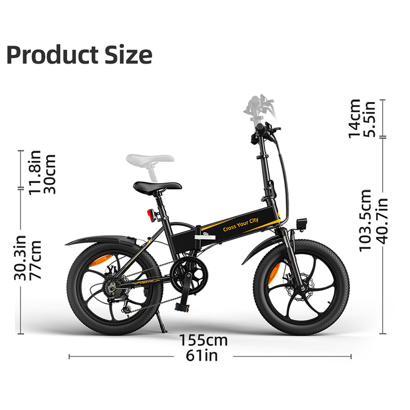 Bicicleta eléctrica plegable A20 XE